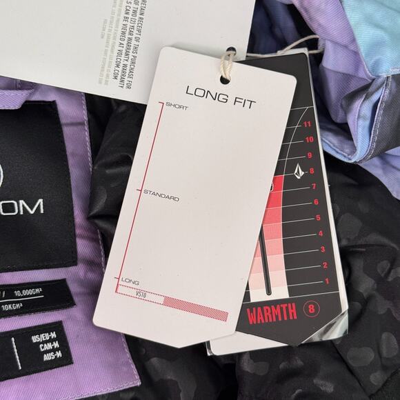 Volcom Westland Jacket Womens Medium Insulated Snowboard Ski Winter Marble NEW - Picture 5 of 13